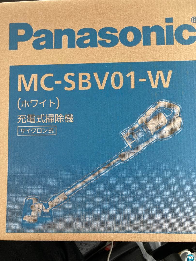 パナソニック 充電式掃除機 MC-SBV01-W ホワイト