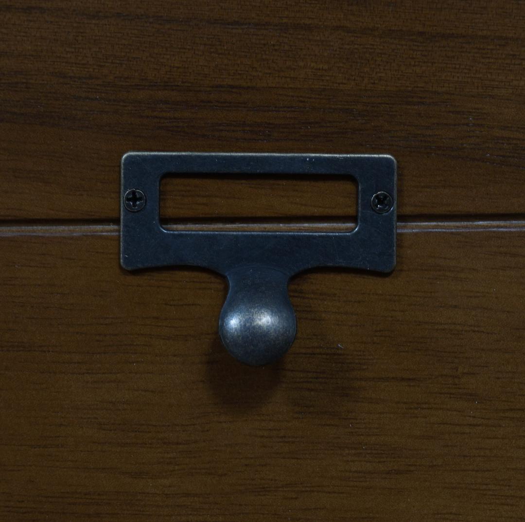 訳あり　桐製　 隙間ラック　箪笥　整理タンス　書類チェスト　9段　BB