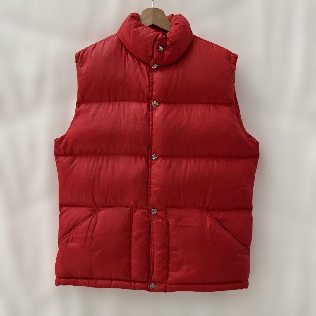 80s ノースフェイス OLD NORTH FACE 茶タグ ダウン ベスト L