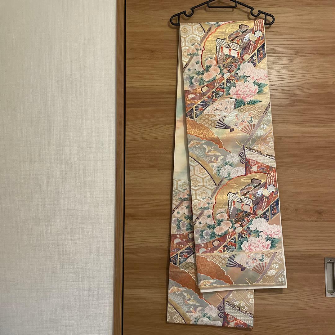 り*ん様 金色の花柄 帯　中古品