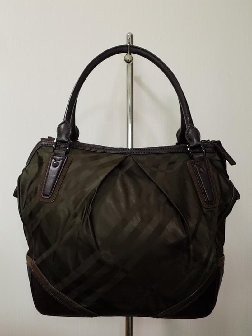 BURBERRY 大容量ナイロンボストン　美品