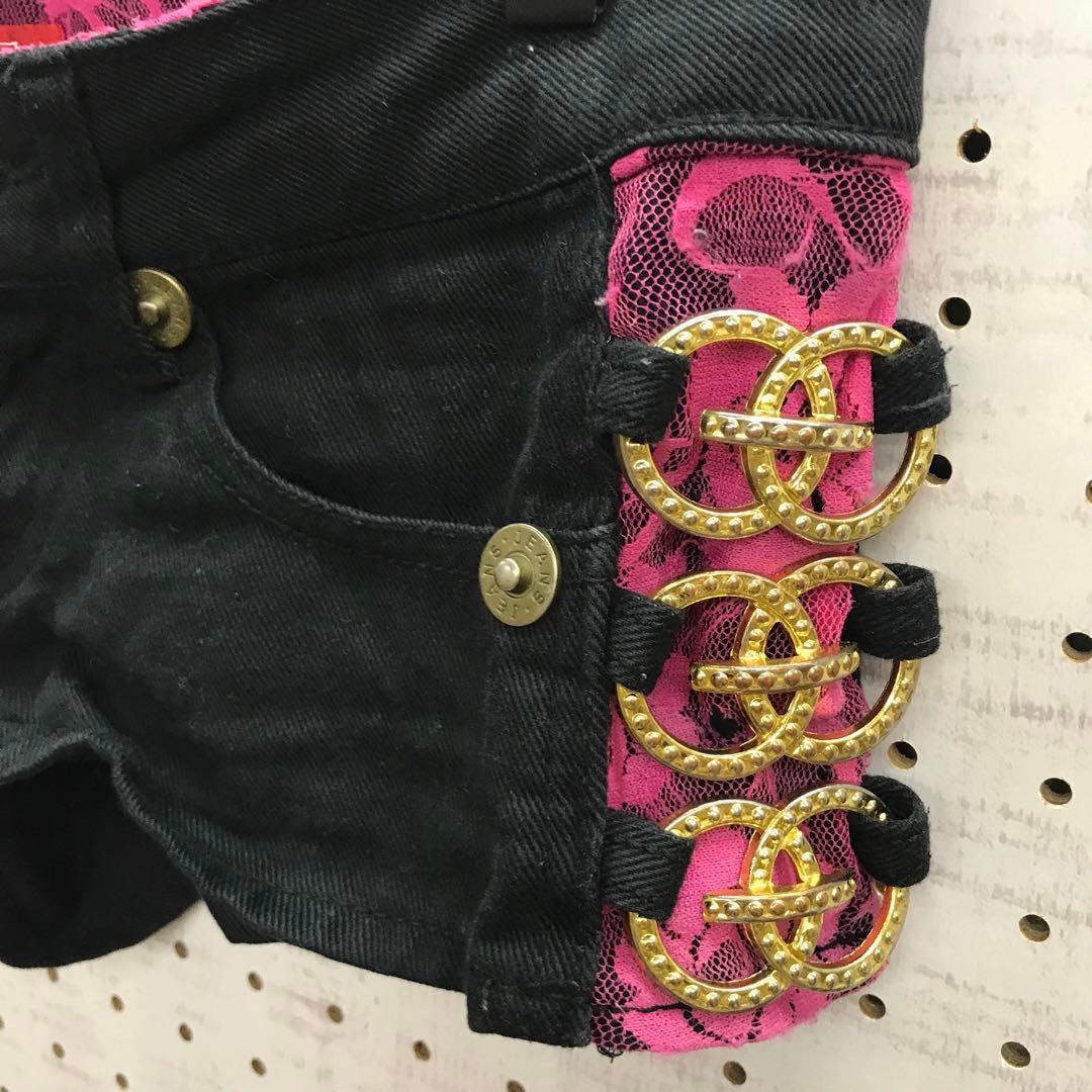 小悪魔 ギャル エロカワ 古着 サイドリング マイクロミニパンツ