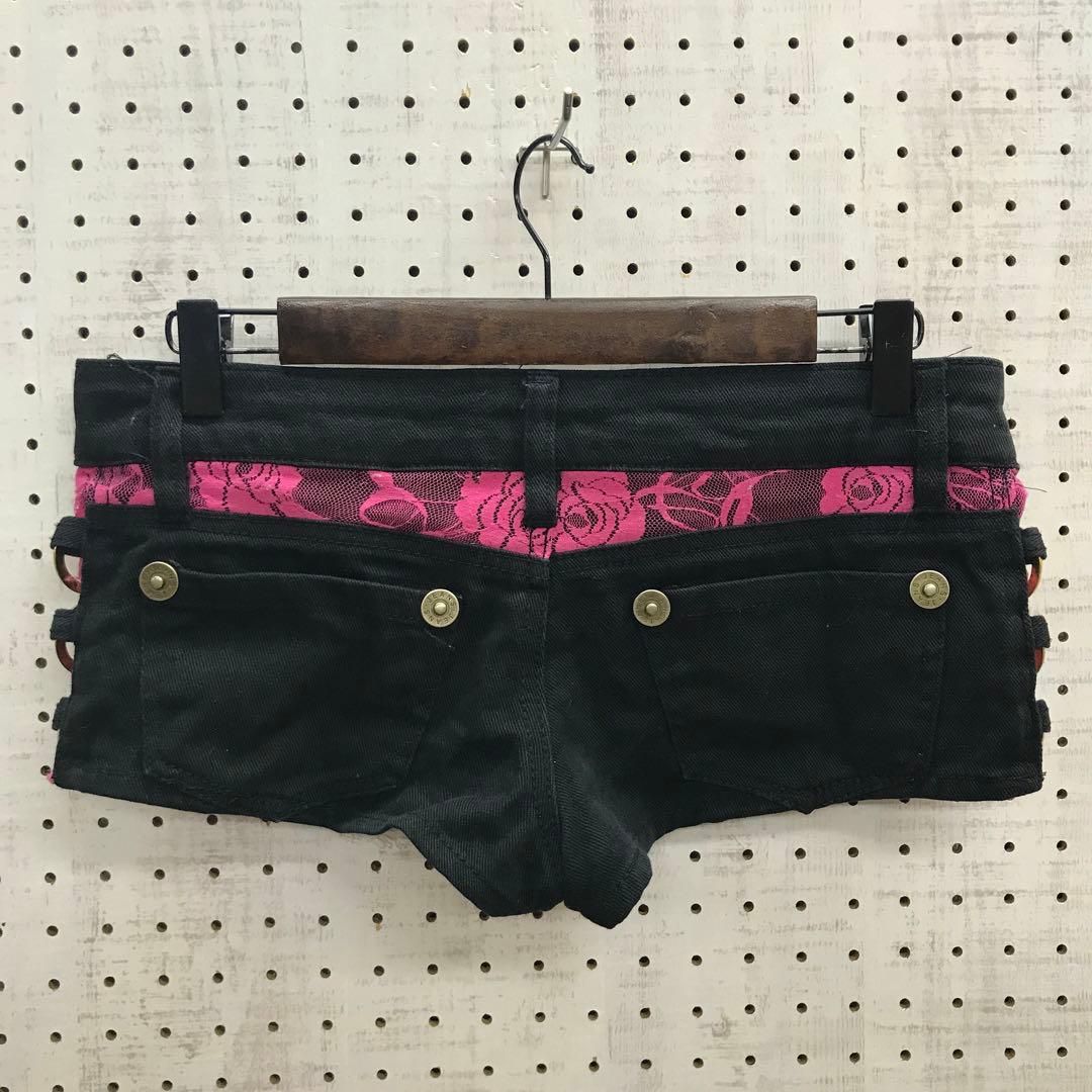 小悪魔 ギャル エロカワ 古着 サイドリング マイクロミニパンツ