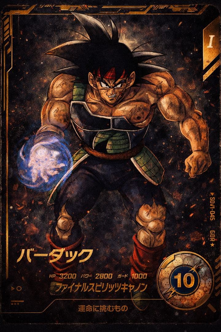 ドラゴンボール　スーパーダイバーズ　バーダック　SDV1-045 パラレル