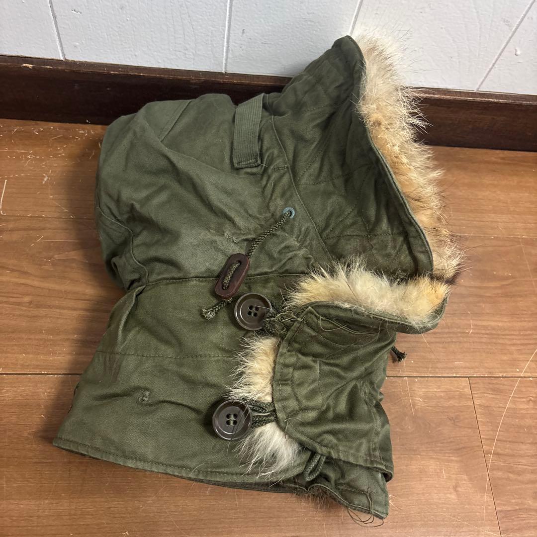 50s 初期型　米軍　実物　M51フード　M1951 PARKA コヨーテファ⑬