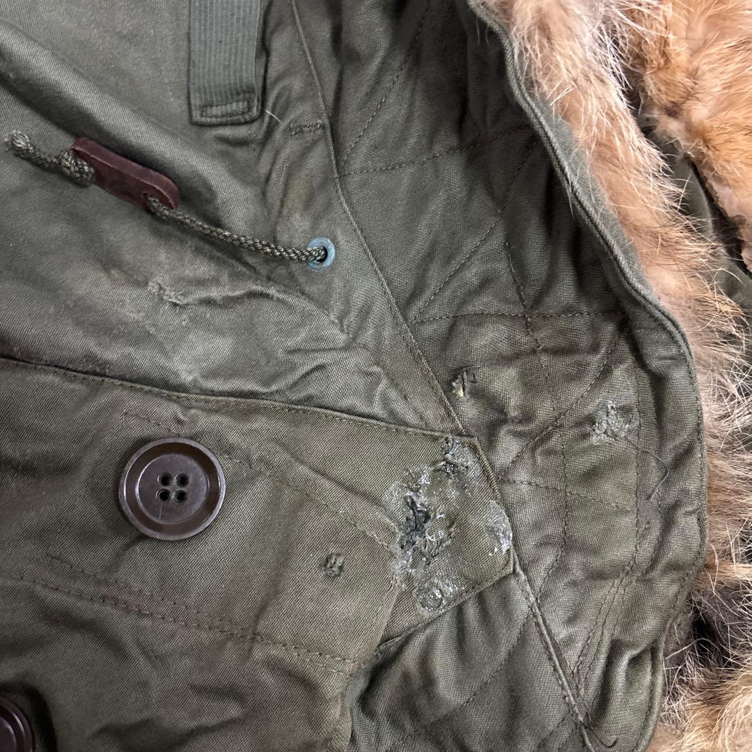 50s 初期型　米軍　実物　M51フード　M1951 PARKA コヨーテファ⑬
