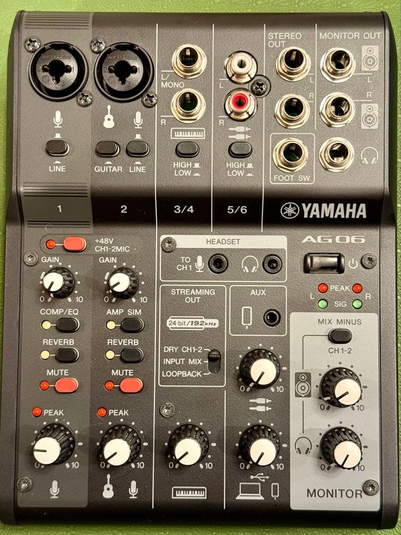 Yamaha AG06 MK2 デジタルミキサー