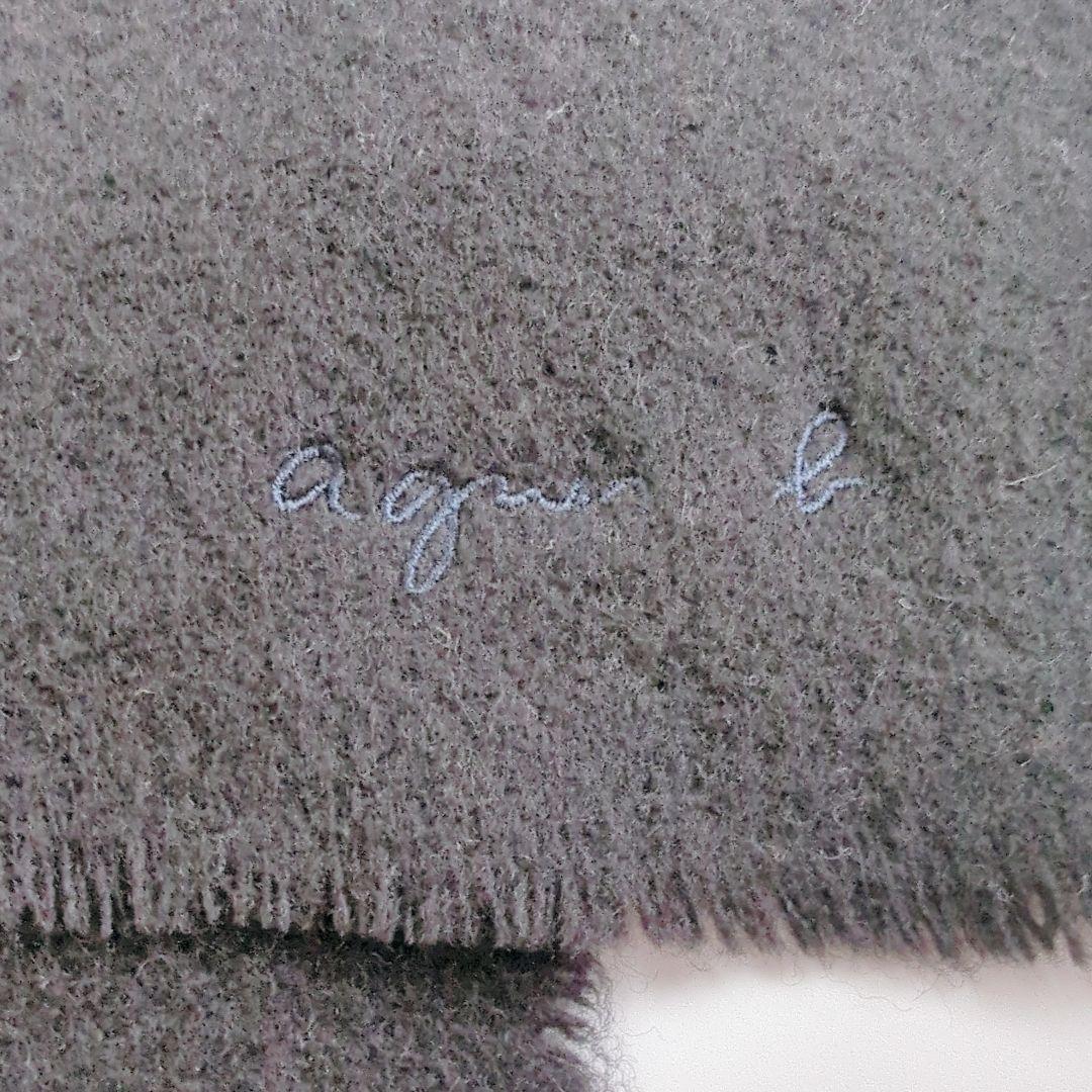 アニエスベー 23AW ウール カシミヤ ポンチョ ケープ 大判 ブラック