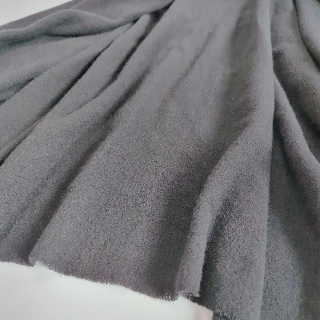 アニエスベー 23AW ウール カシミヤ ポンチョ ケープ 大判 ブラック