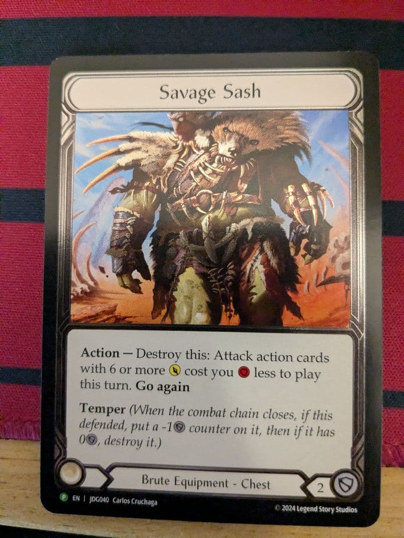 その他 Flesh and Blood Savage Sash Cold Foil