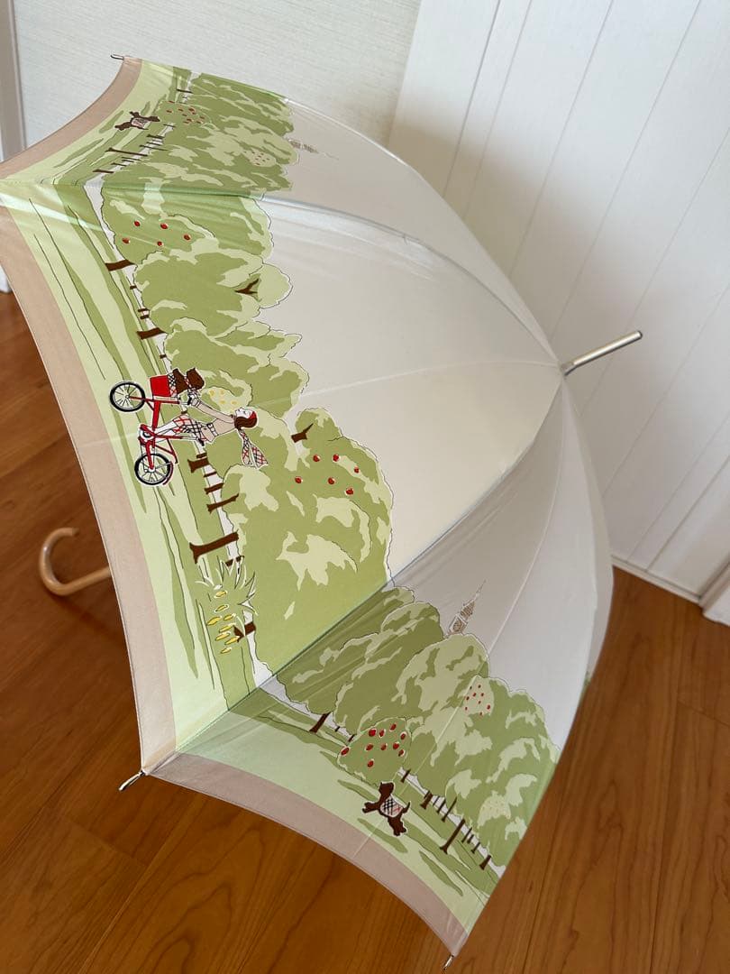 美品 希少 BURBERRY/バーバリー 傘 犬の散歩&サイクリング