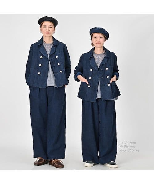 み*ち様 45R ★リネンクロスのアニーダブルジャケット