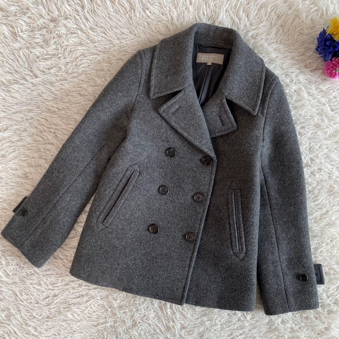 BiiAriannaマーガレットハウエル　高級カシミヤ混ピーコート