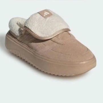 adidas★アディダス★24㎝★ボア付き★もふもふ★ブラウン★ミュール