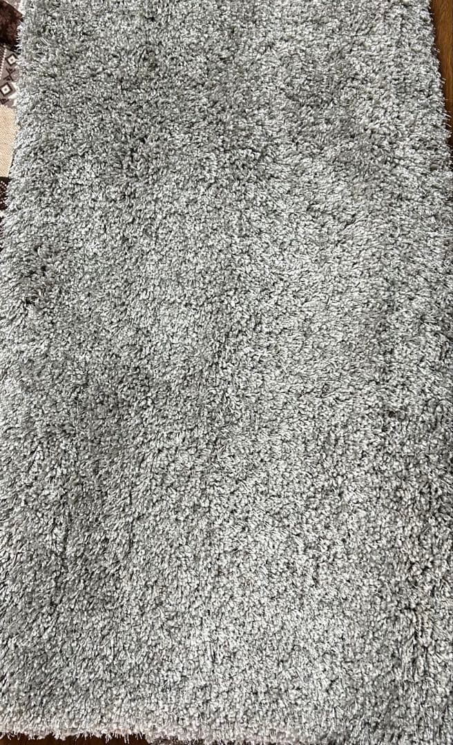 美品 prevell カーペットフワフワ グレー ラグ トルコ製