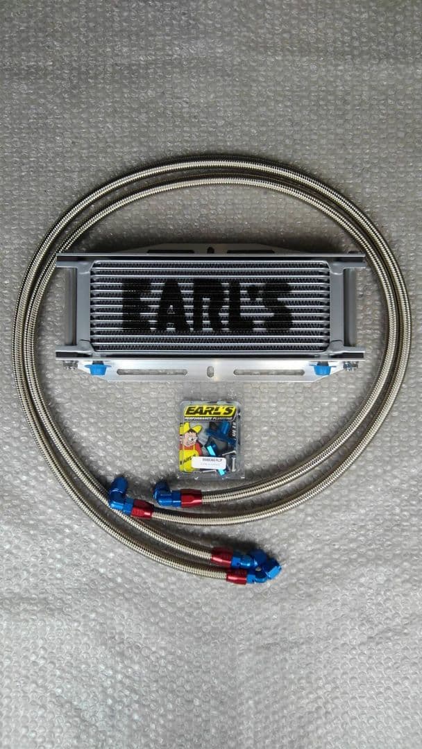 ゼファーχ用アールズ製オイルクーラー(サイド廻しのサーモ付き)　Oリング