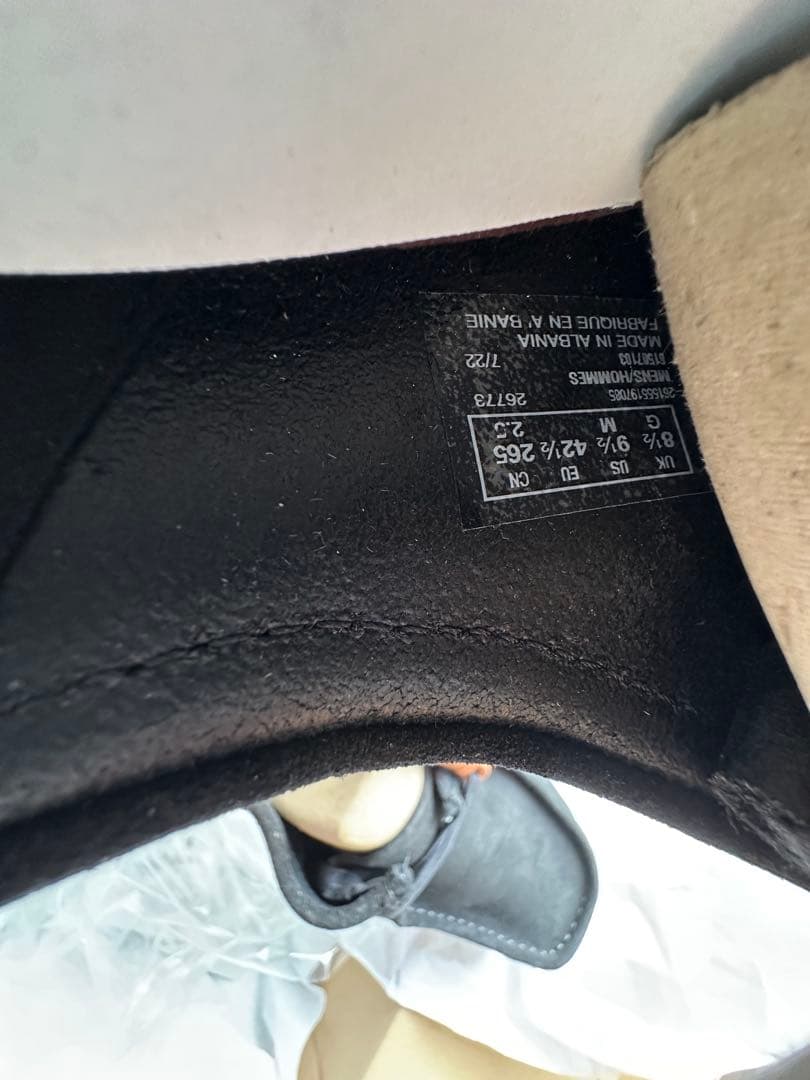 Clarks Originals Wallabee ブラックスエード UK8.5