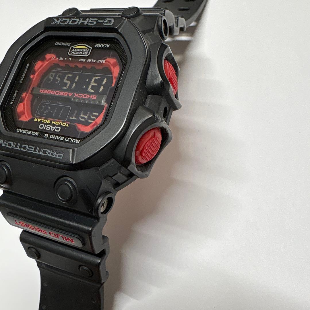 CASIO G-SHOCK GXW56 ソーラー 電波時計 ブラック/レッド