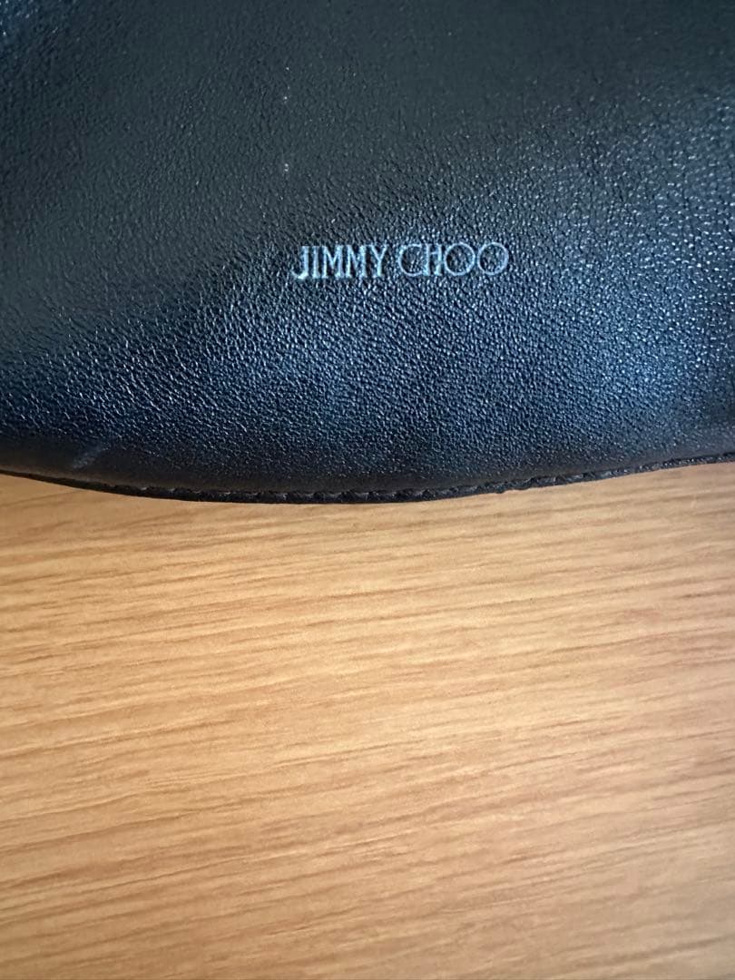 Jimmy Choo ブラックレザー ショルダーバッグ　STEVIEジミーチュウ