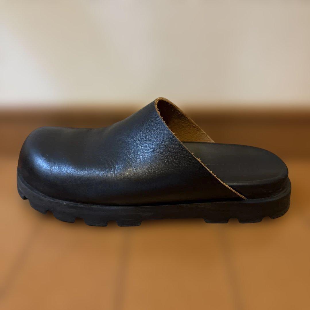 カンペール サボ サンダル 黒 本革 23.5 37