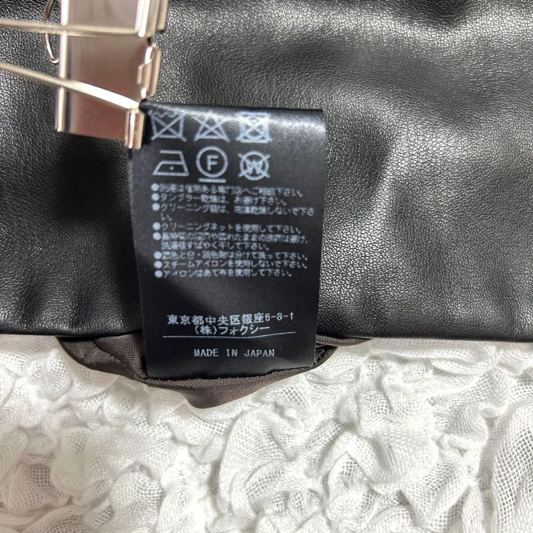 極美品✨定価15.3万 フォクシー 秋冬に◎ ツイード レザー ワンピース 40