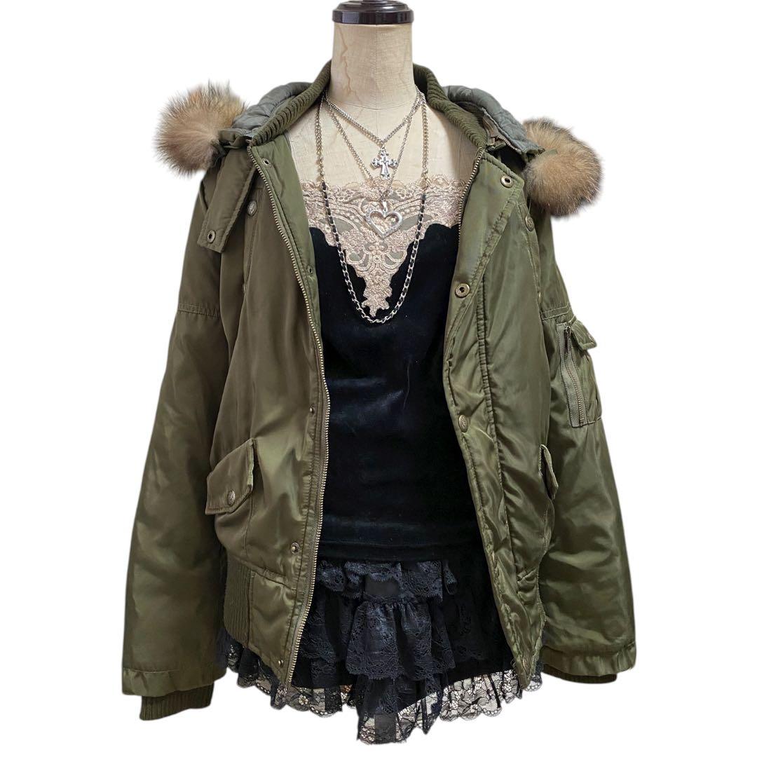 Y2K ファー ミリタリージャケット 平成ギャル archive お兄系