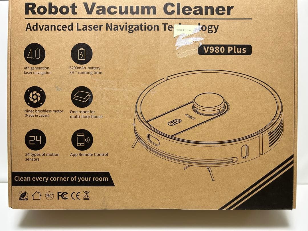 V980 Plus ロボット掃除機 本体