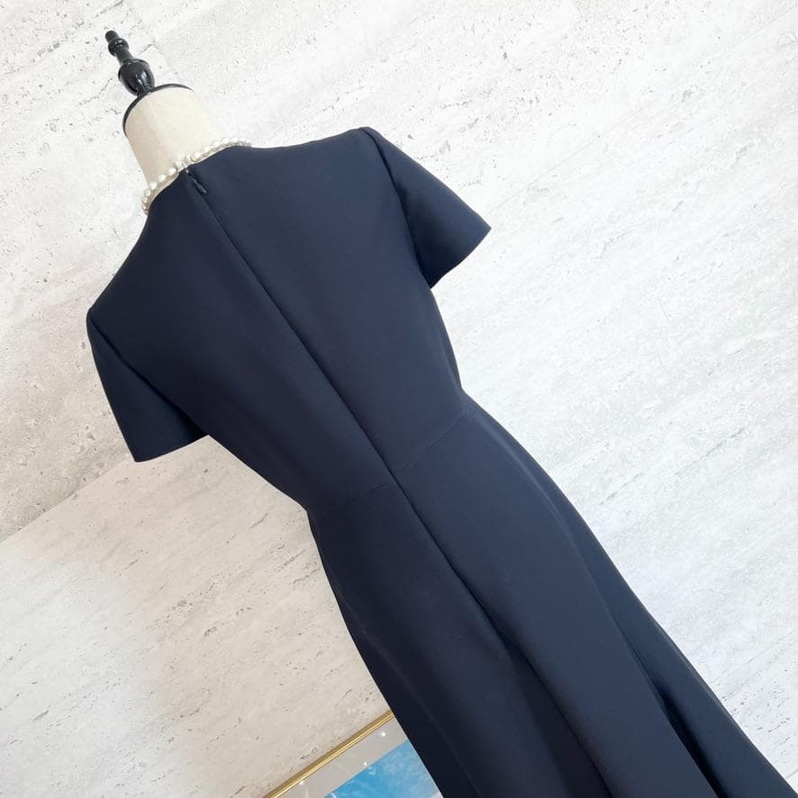 極美品★VALENTINO最高級ライン★シルクウール★フレア★ロングワンピース