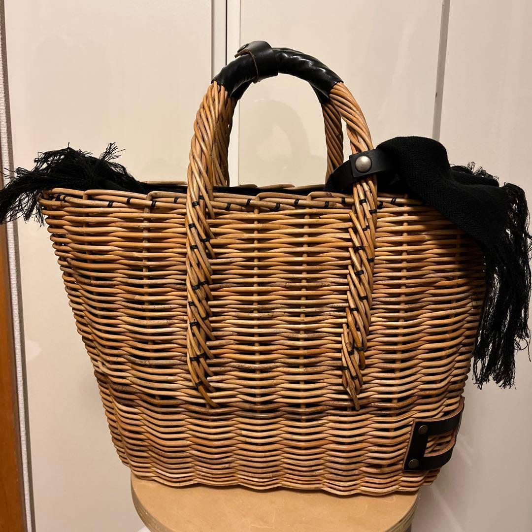 【お値下げ】エバゴス かごバッグ リネンカバー付き