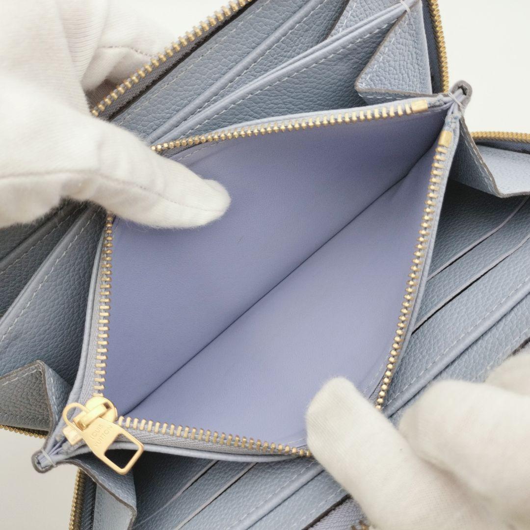 ✨極上美品✨希少色 ルイヴィトン アンプラント ジッピーウォレット リラ ブルー