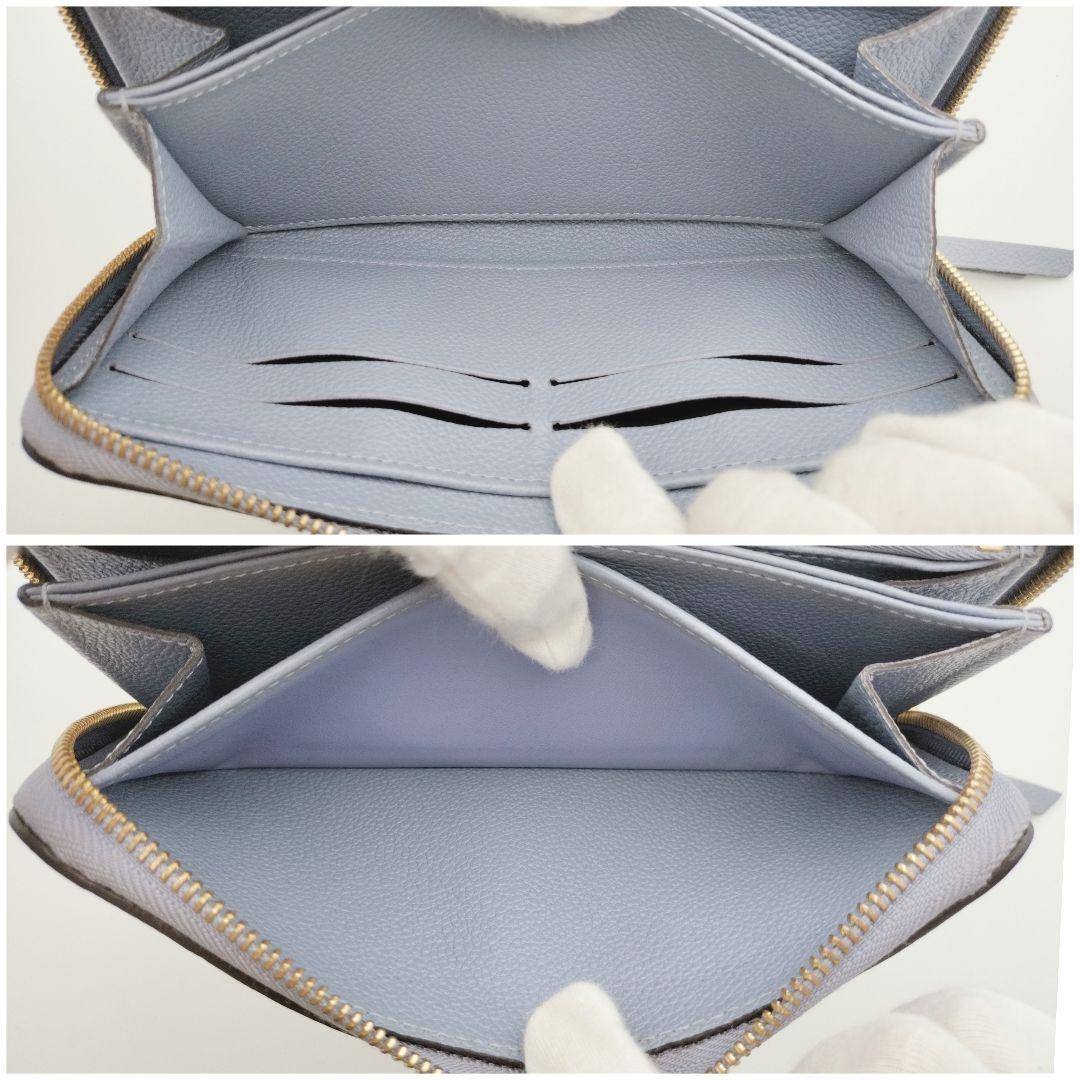 ✨極上美品✨希少色 ルイヴィトン アンプラント ジッピーウォレット リラ ブルー