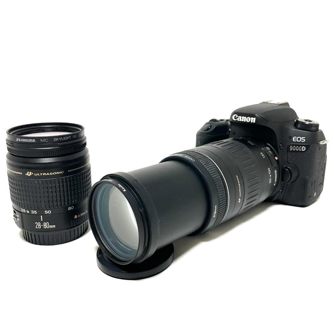 超望遠Wレンズセット❣️ Canon EOS 9000D 高速USM 天面液晶