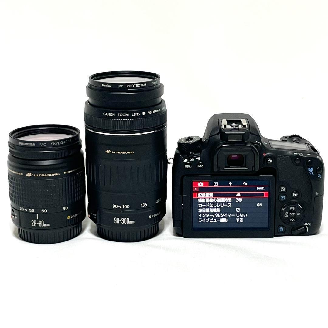 超望遠Wレンズセット❣️ Canon EOS 9000D 高速USM 天面液晶