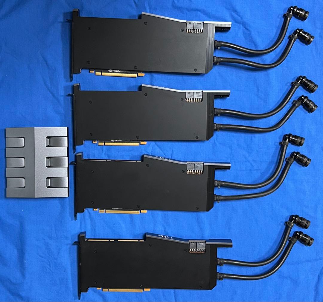 NVIDIA DGX Station用 水冷 Tesla V100 x4枚