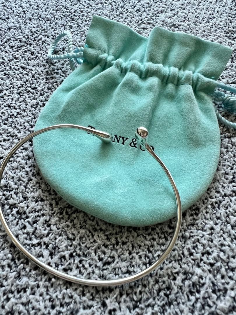 ティファニー　エルサプレッティ　ダブルティアドロップ　ブレスレット　バングル