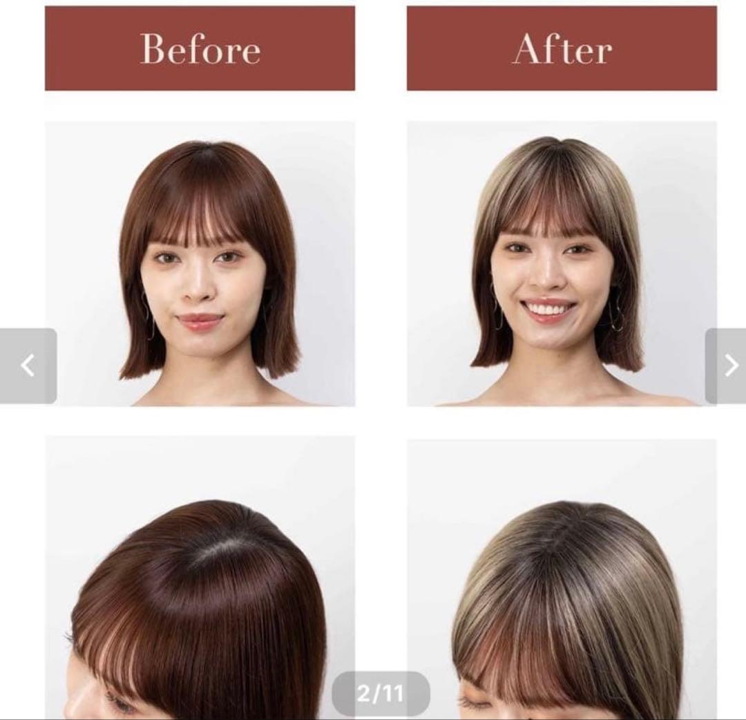 choi トップエクステンション　アッシュゴールド　部分ウィッグ