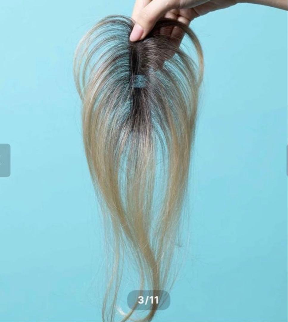 choi トップエクステンション　アッシュゴールド　部分ウィッグ