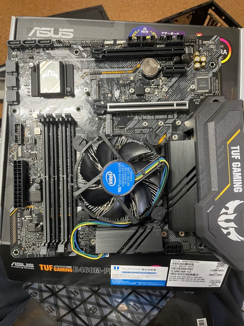 マザーボード TUF Gaming B460M-PLUS +core i5 10400
