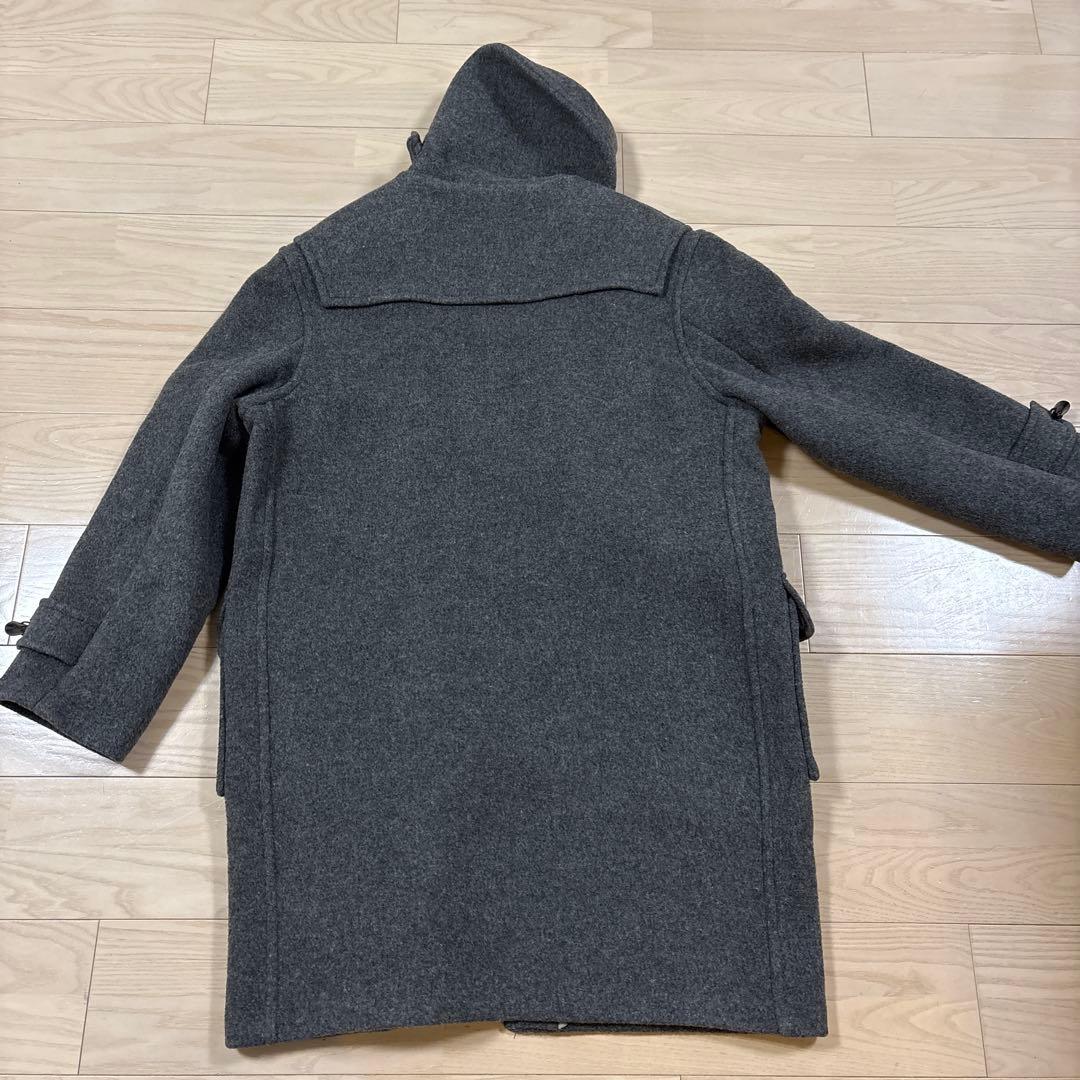 バーバリー ダッフルコート ノバチェック ウール100% グレー