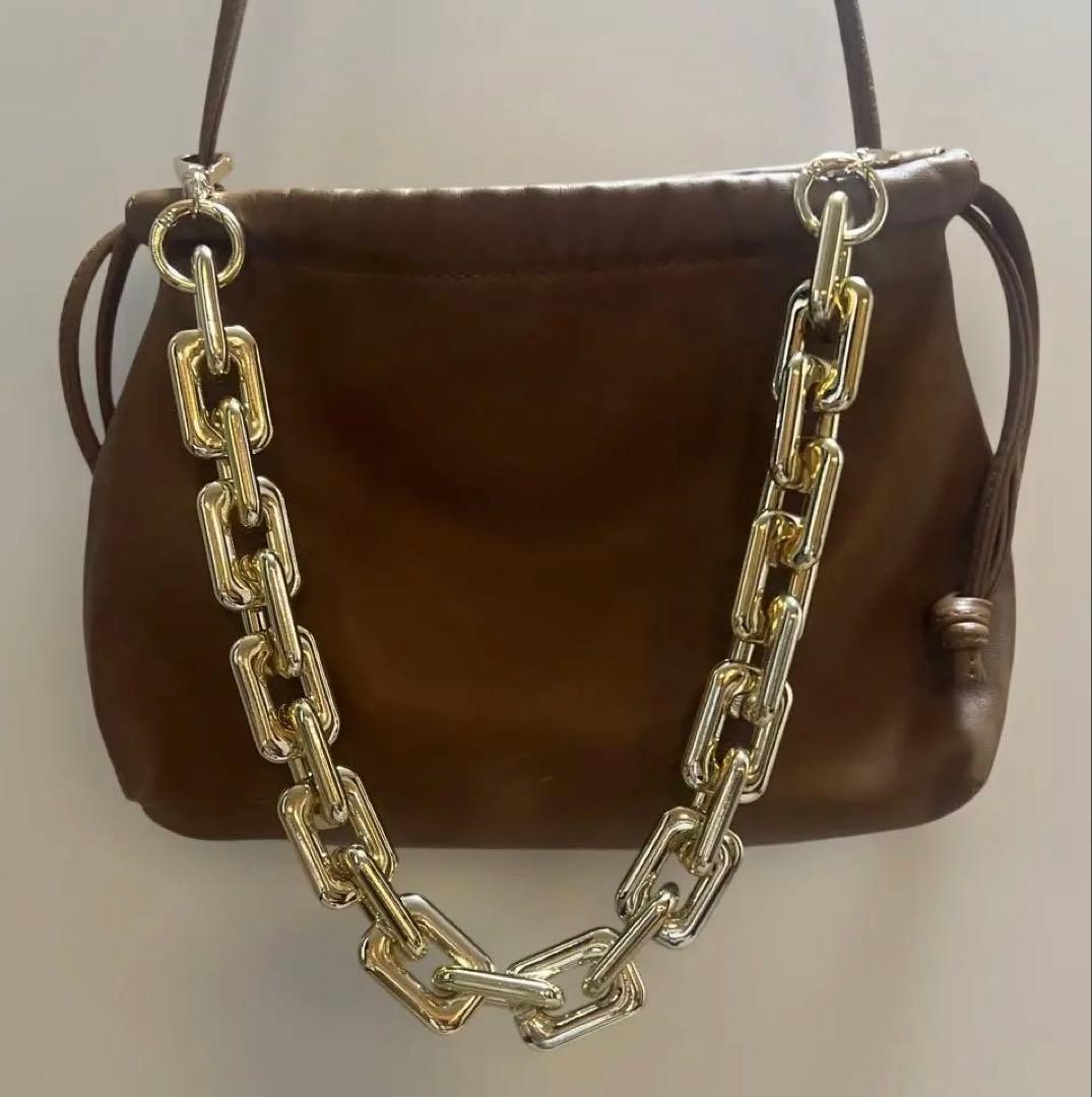 CELERIキャメルショルダーバッグ