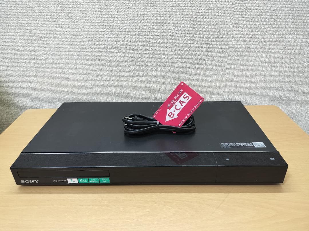 ソニー ブルーレイレコーダー 「BDZ-EW1200」 動作品