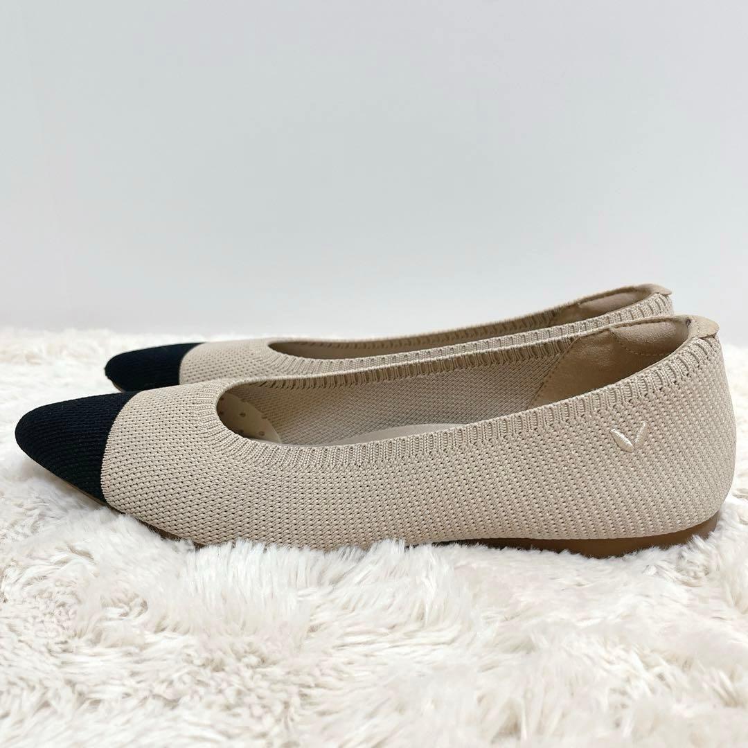 【VIVAIA】 Aria 5° ポインテッドトゥ フラットシューズ アーモンド