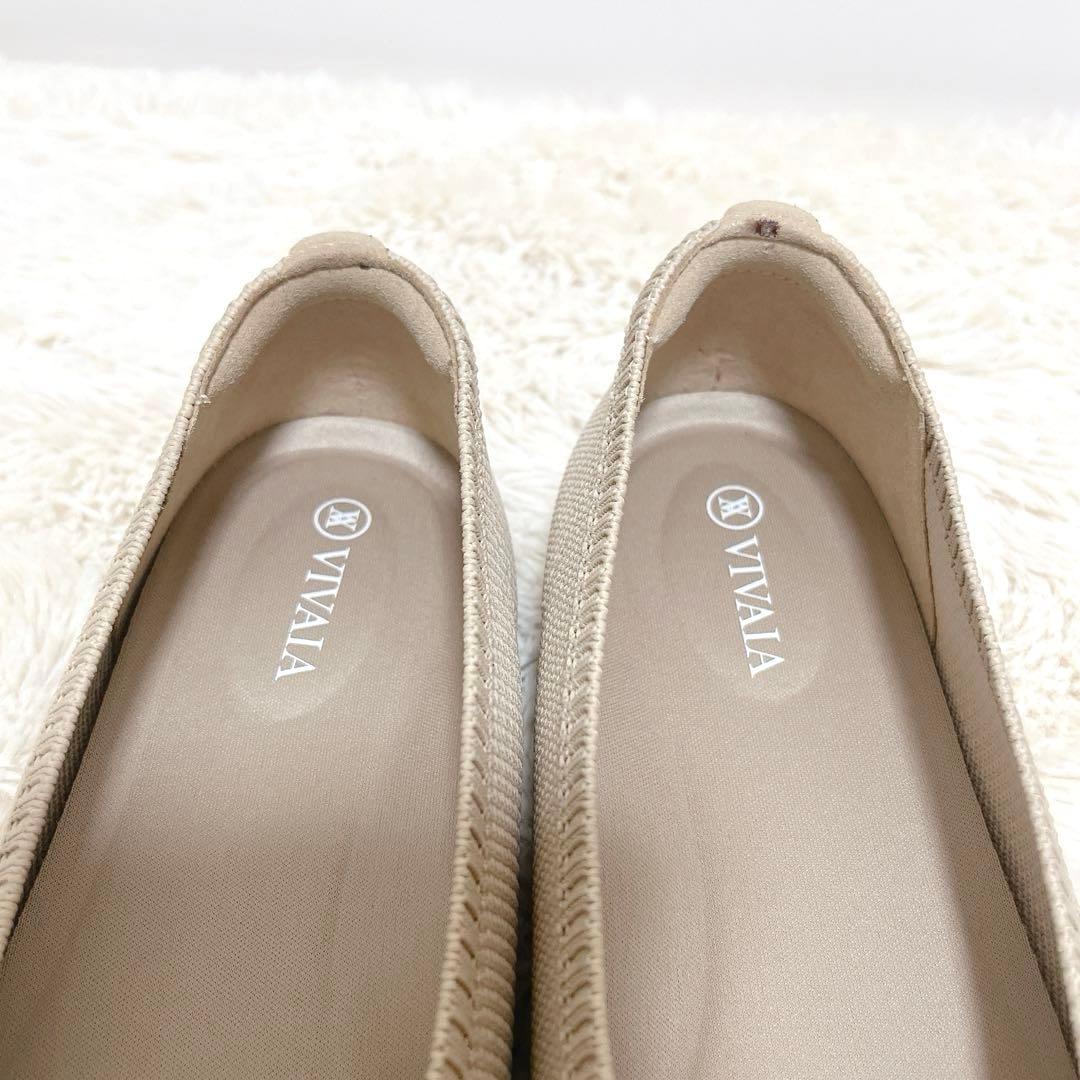 【VIVAIA】 Aria 5° ポインテッドトゥ フラットシューズ アーモンド