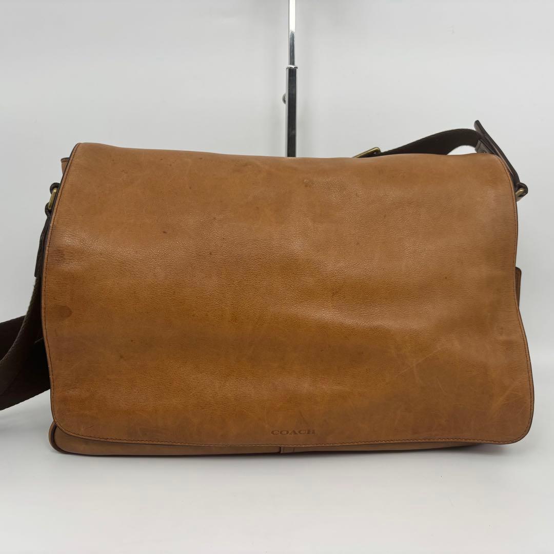 【極美品✨】 COACH メッセンジャーバッグ レザー ブラウン y2k