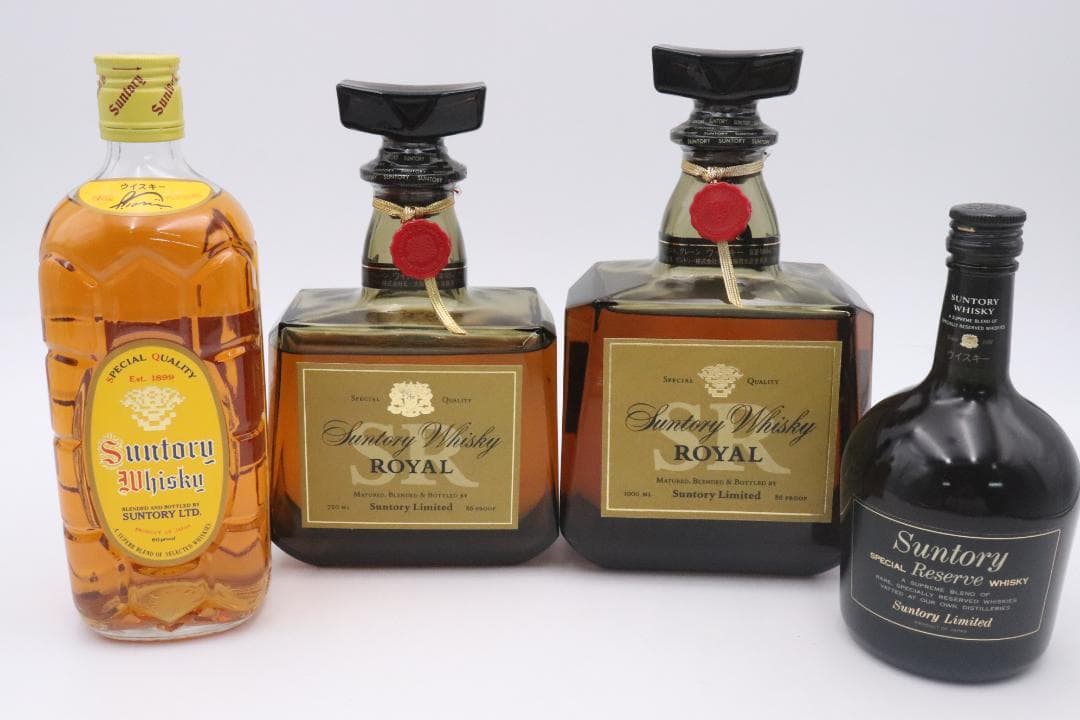 ★未開栓 ウイスキー 4本セット サントリー角 リザーブウイスキー ローヤル
