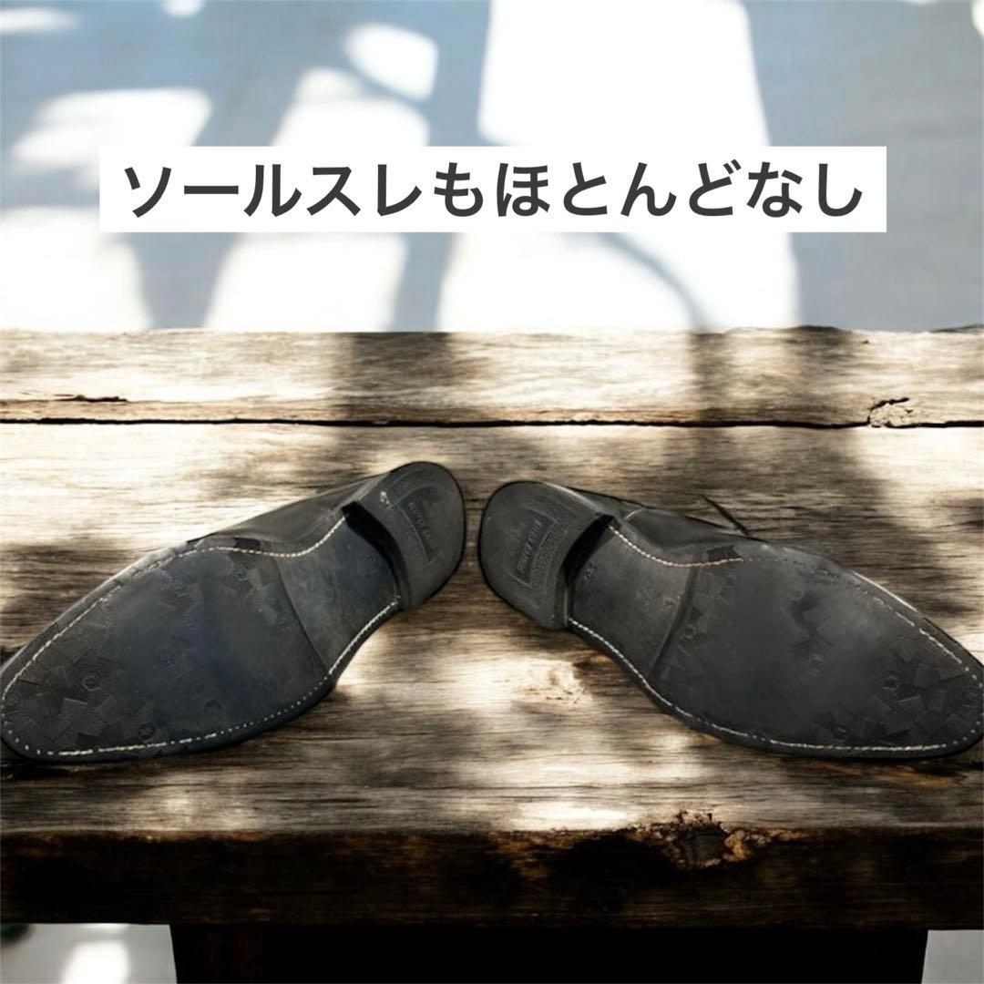 スコッチグレイン シャインオアレイン 26cm R1813 ストレートチップ 黒