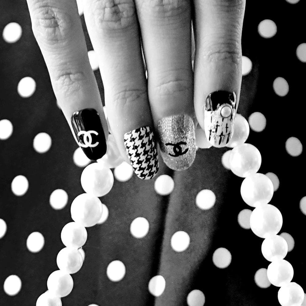 **専用** A2 インテリアポスター モノクロ ドット柄 黒フレーム