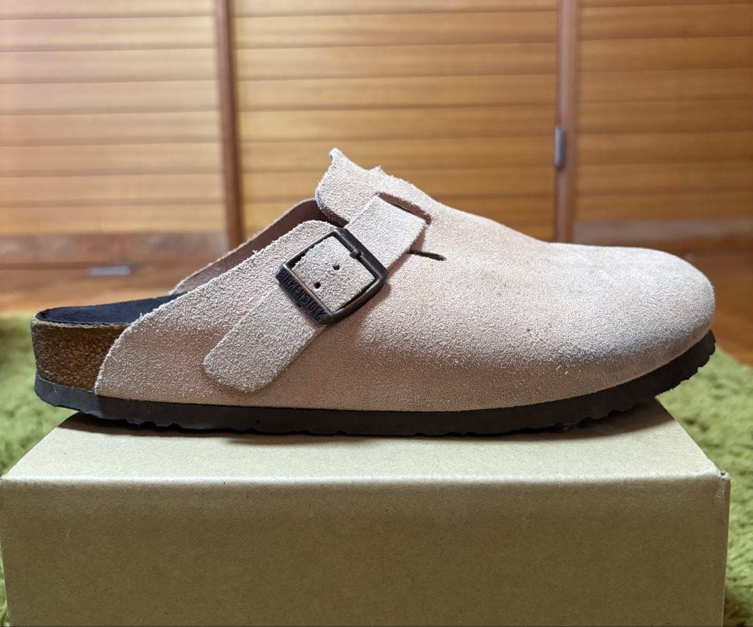 ビルケンシュトック BIRKENSTOCK ボストン ピンク 幅広39/25cm