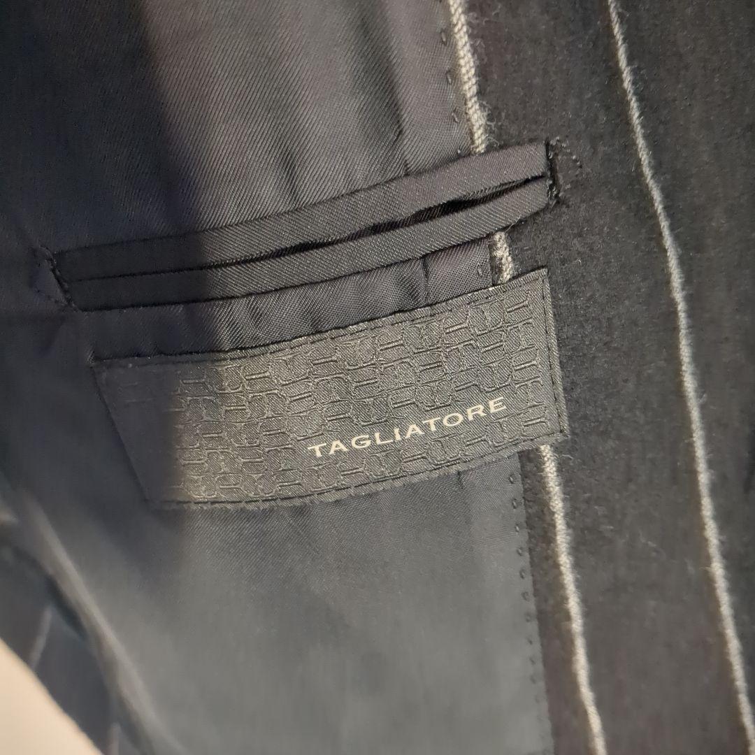 TAGLIATORE ネイビーストライプ ビジネススーツ