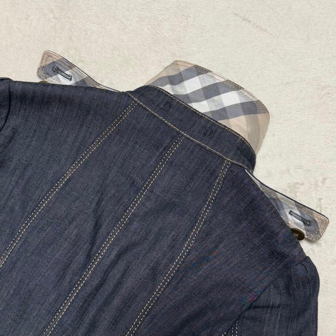 未使用 バーバリーロンドン デニムジャケット メガチェック Gジャン レディース